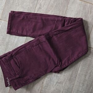 American Eagle Plum/Burgundy Skinny Jeans